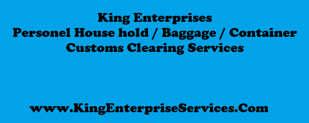 King Enterprises Baggage containers customs clearing agent
