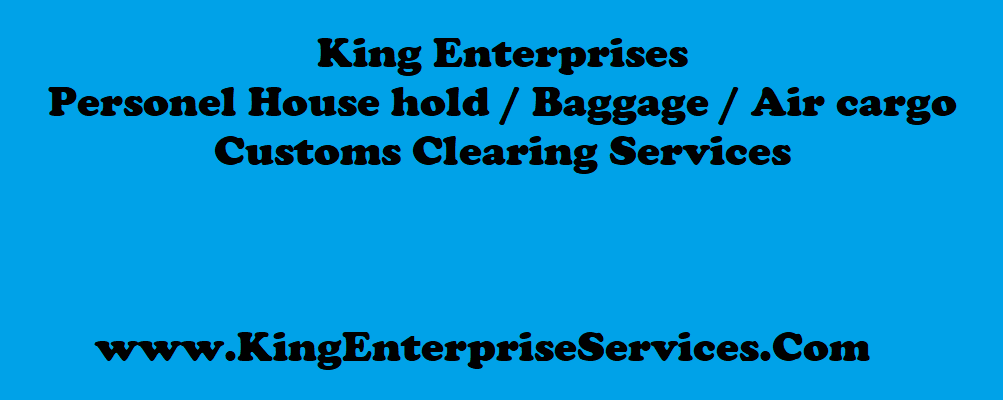 King Enterprises Baggage customs clearing agent